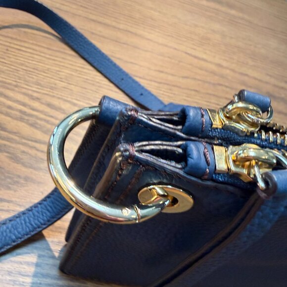 Kate Spade New York Navy Leather Crossbody Bag Pebbled - New - Never Used - Picture 8 of 15